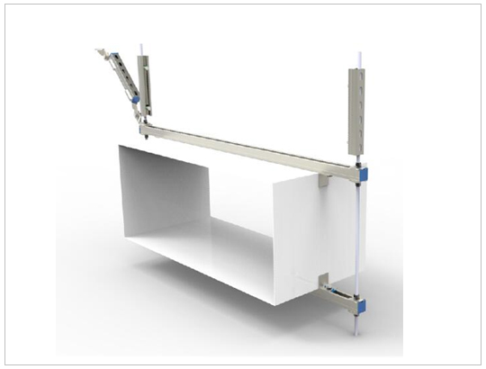 矩形風(fēng)管側(cè)向抗震支架